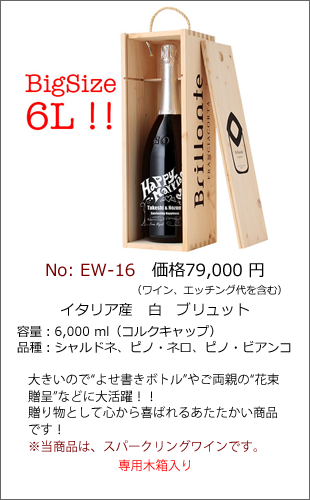 EW-16 | エッチングワインボトル製作ボトルNo